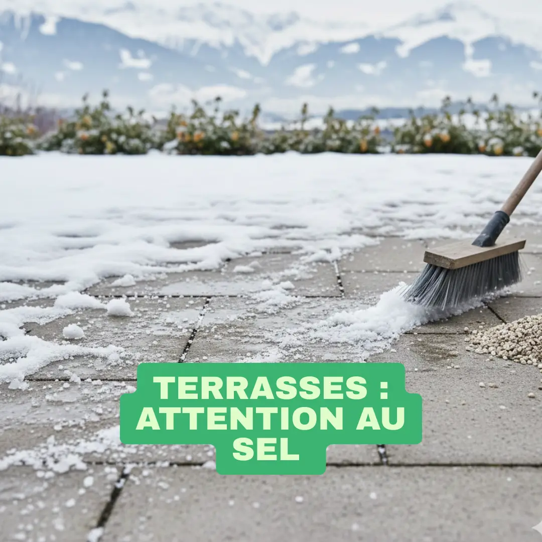 terrasses : conseils pour éviter les dégâts du sel